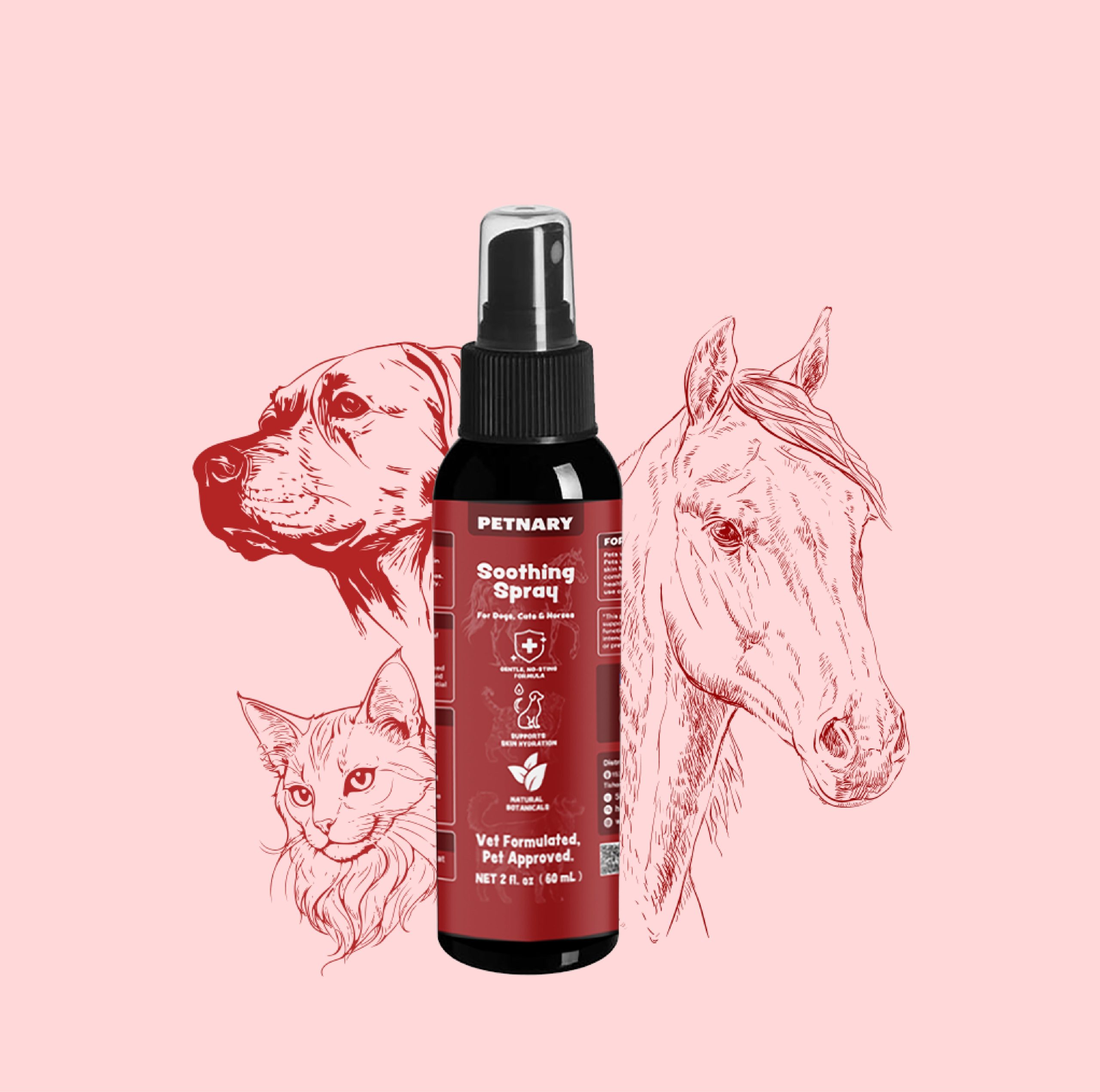 Petnary Targeted Soothing Spray ‒ Advanced Botanical Support for Sensitive Skin & Topical Comfort
